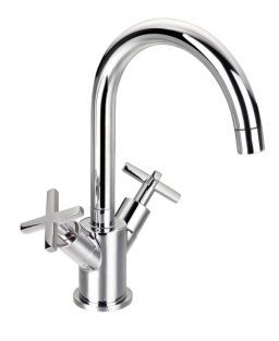 ADW New-Jax wastafelmengkraan hoogte 27CM chroom